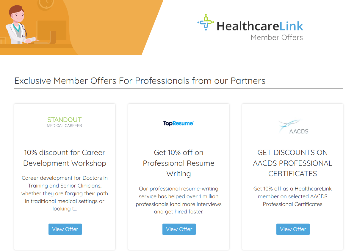 HealthcareLink Partner Offers